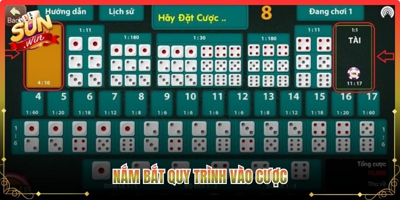 Nắm bắt quy trình vào cược