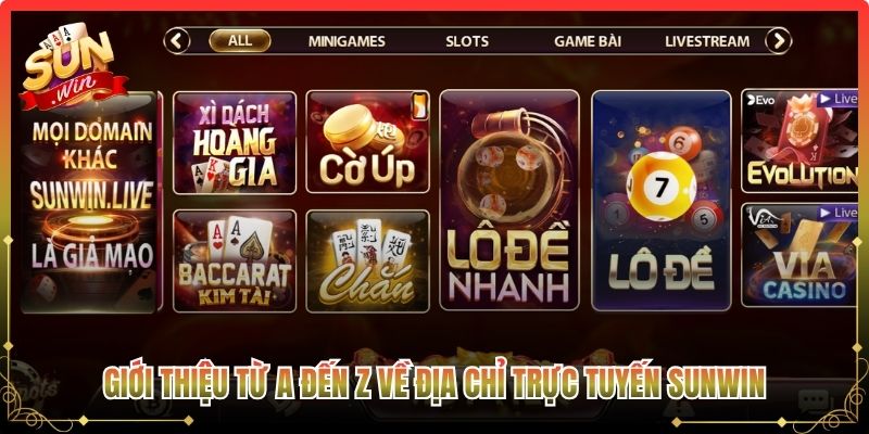 Giới thiệu từ A đến Z về địa chỉ trực tuyến Sunwin