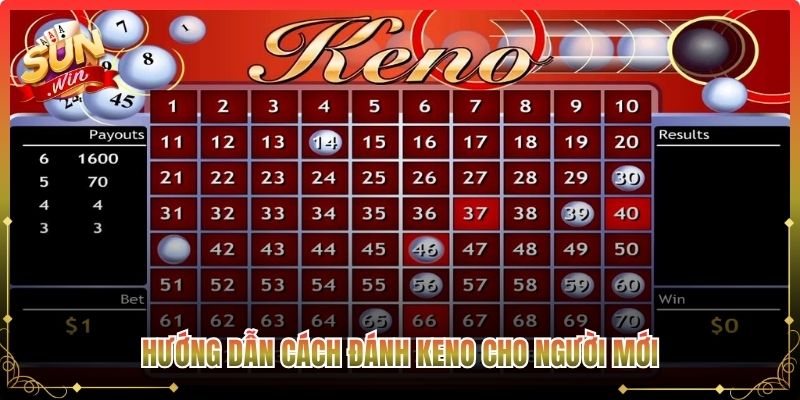 Hướng dẫn cách đánh Keno cho người mới