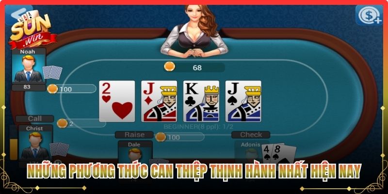 Những phương thức can thiệp thịnh hành nhất hiện nay