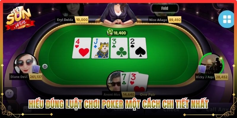Hiểu đúng luật chơi poker một cách chi tiết nhất