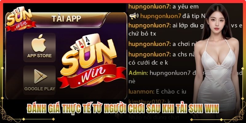 Đánh giá thực tế từ người chơi sau khi tải Sun win