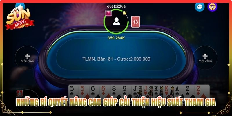 Những bí quyết nâng cao giúp cải thiện hiệu suất tham gia